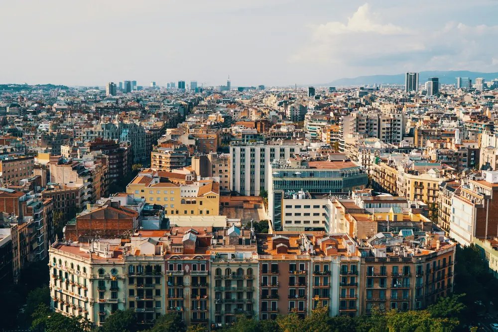 Vista aérea de Barcelona
